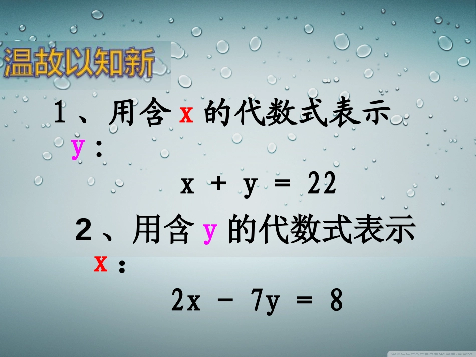 带入消元法解一元二次方程组课件_第3页