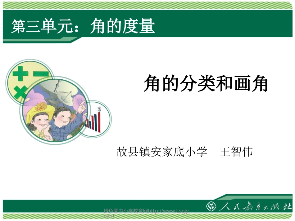 人教2011版小学数学四年级角的分类画角_第1页