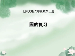 北师大六年级圆的复习[1]2