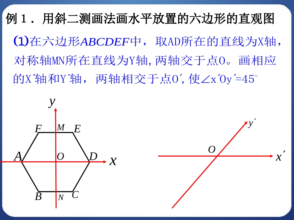 1.2.2空间几何体的直观图_第2页
