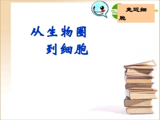 高中生物第一节-从生物圈到细胞课件人教版必修1