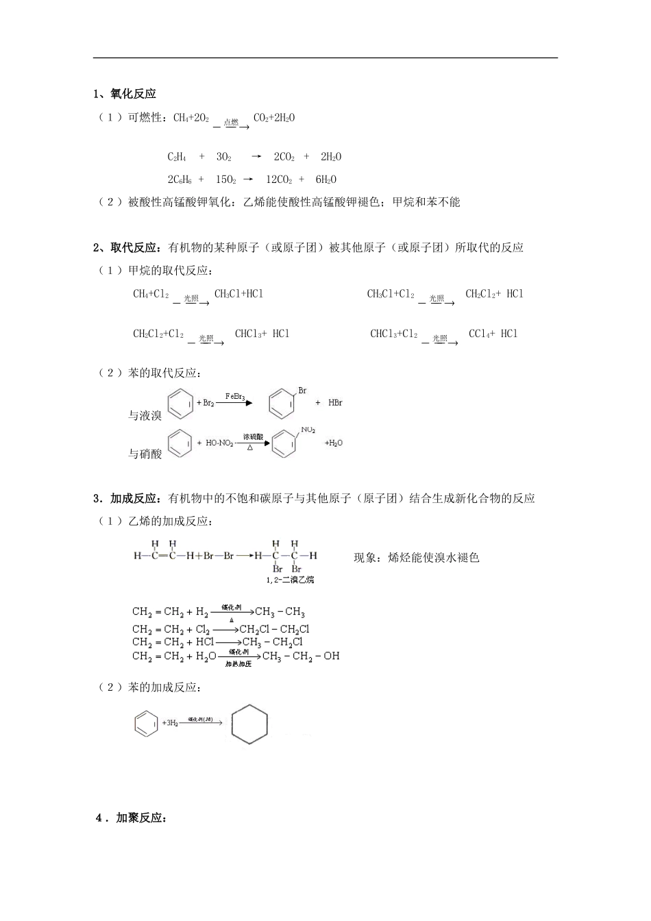 江苏省2012高二化学-18烃-学业水平复习学案_第2页