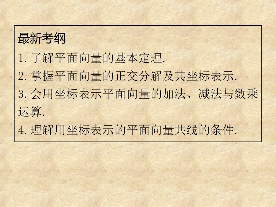 人教版高中数学课件：平面向量基本定理及其坐标表示_第2页