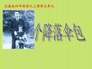 5-4四年级上册第五板块《一个降落伞包》