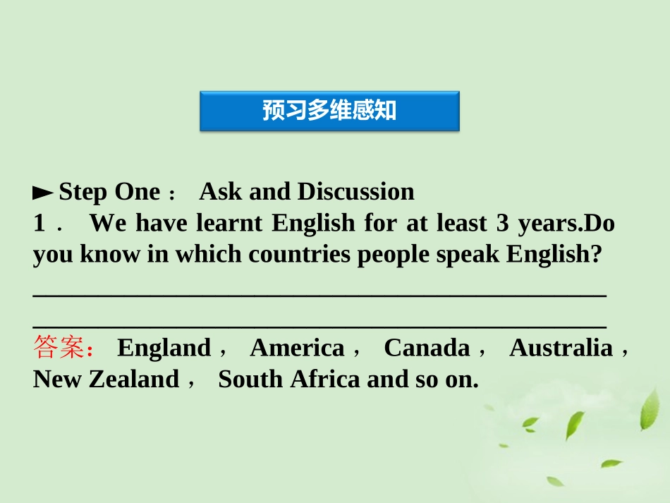 高中英语-Unit-2-Section-Ⅰ-Warming-Up-&-Reading-Preparing课件-新人教版必修1_第3页
