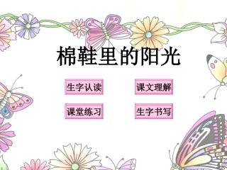 棉鞋里的阳光