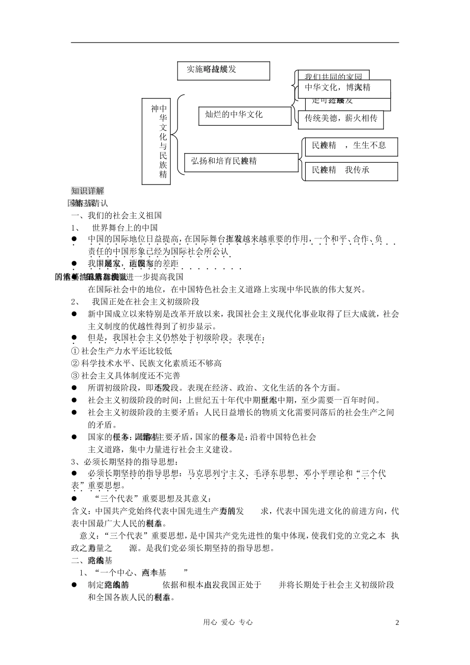 2012年中考政治复习讲学稿-九年级-第二单元了解祖国-爱我中华_第2页