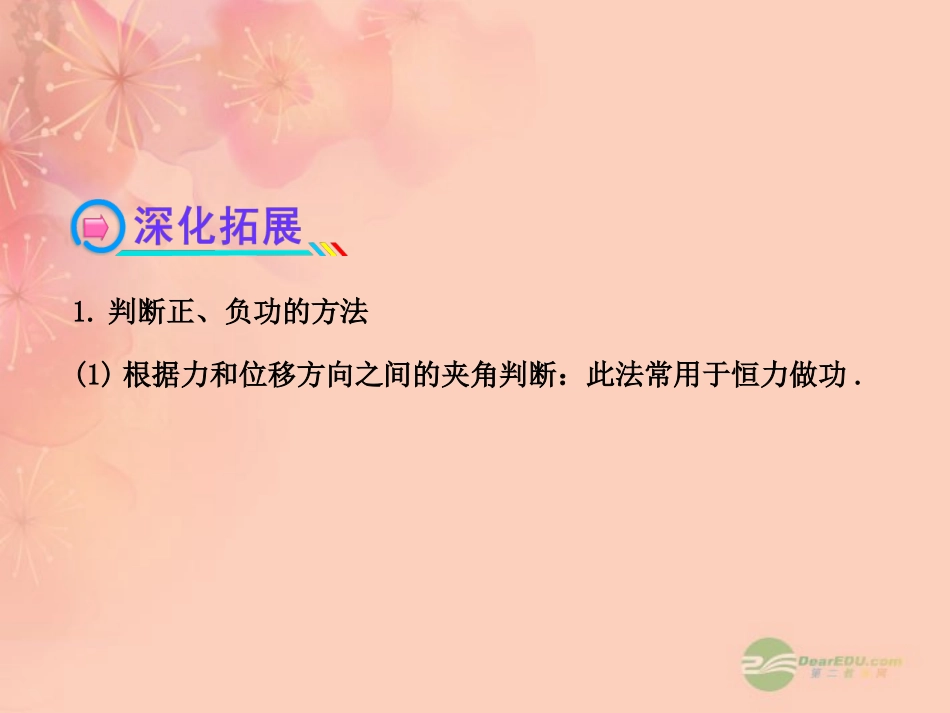 【全程复习方略】2013版高中物理-5.1功和功率课件-沪科版_第3页