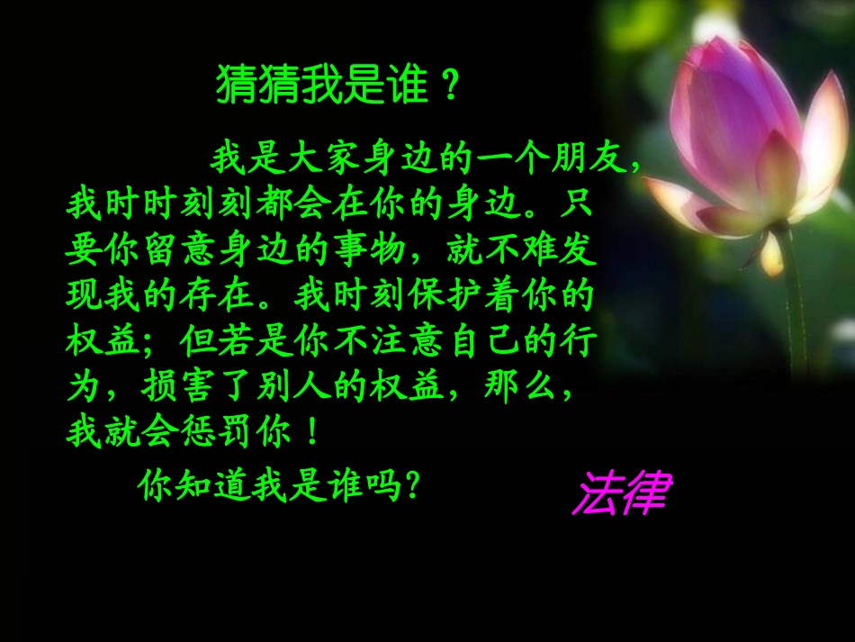 七年级政治下册-特殊保护-课件-粤教版_第1页