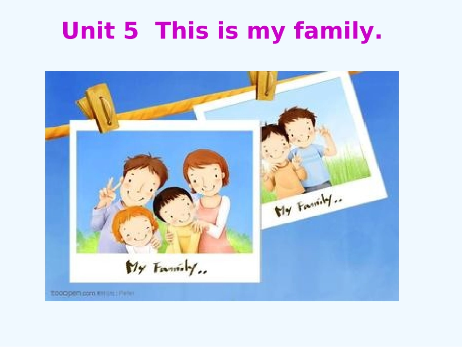 湘少版三年级上册Unit-5-this-is-my-family_第1页