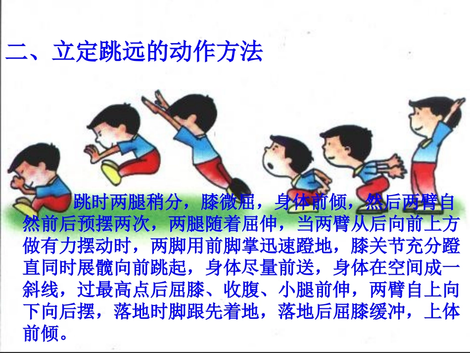 6.立定跳远分解动作练习与游戏_第3页