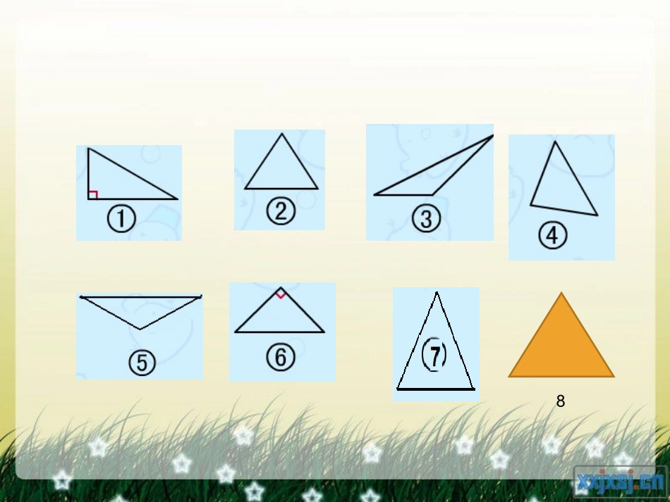 小学数学2011版本小学四年级三角形的分类第一课时_第3页