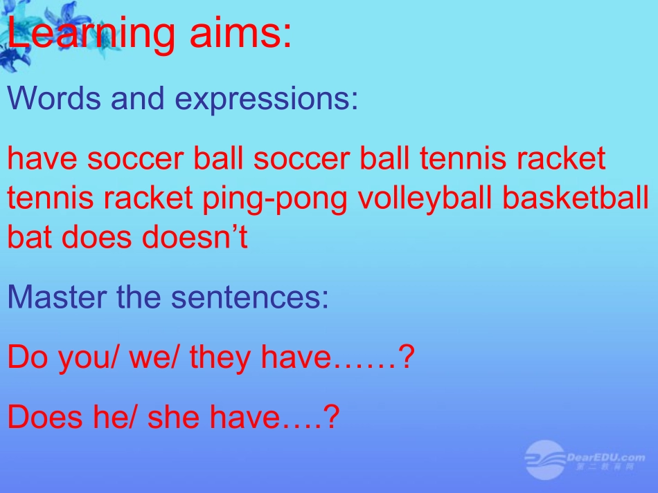 甘肃省张掖市临泽县七年级英语上册-Unit-5-Do-you-have-a-soccer-ball--period-3课件-人教新目标版_第2页