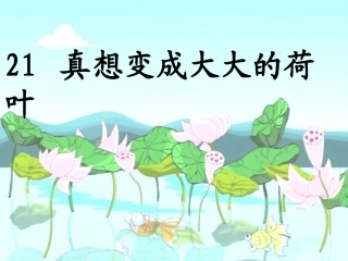 21.真想变成大大的荷叶