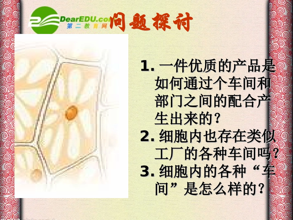 高中生物：-32-细胞器——系统内的分工合作(课件)人教版必修1_第3页