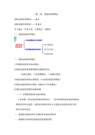 国际投资理论pptConvertor剖析