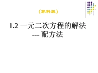 1.2一元二次方程的解法(配方法).2一元二次方程的解法(配方法)