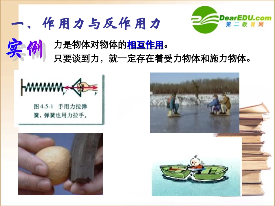 高中物理：4.5《牛顿第三定律》课件(2)(新人教版必修1)_第2页