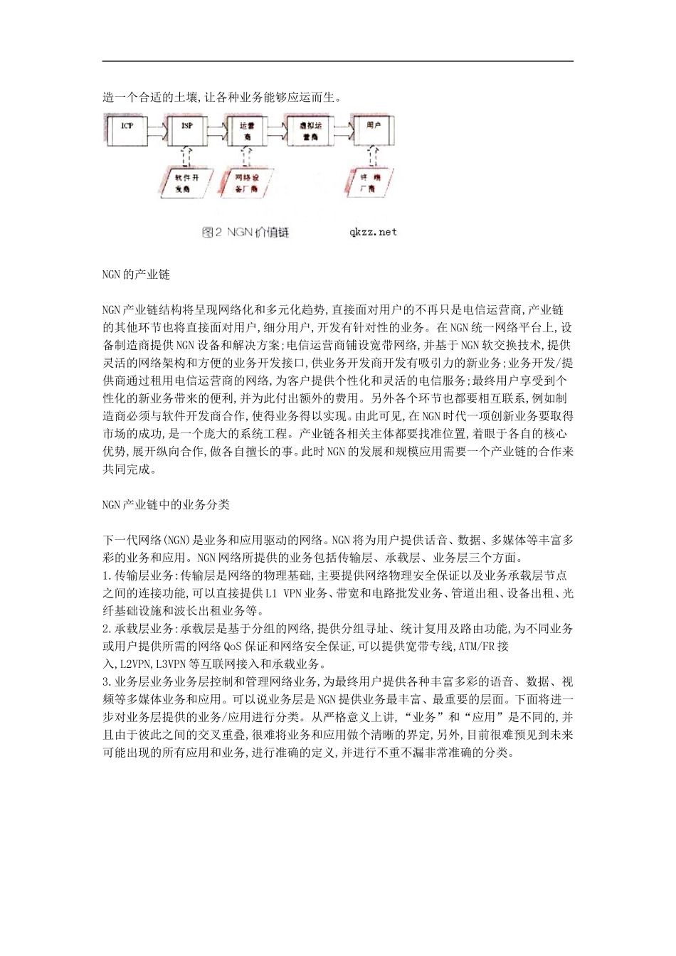 高中信息技术教学论文-NGN产业链的探讨_第2页