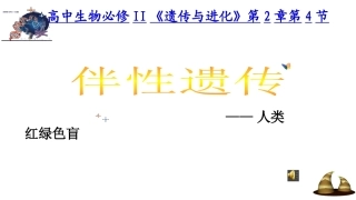 第四节伴性遗传