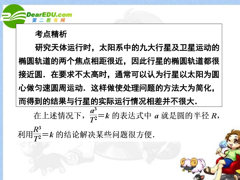 2011届高考物理第一轮总复习-万有引力课件_第3页