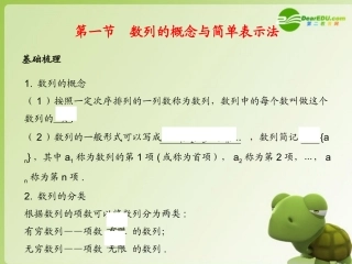 《学案与测评》2011年高考数学总复习-第七单元第一节-数列的概念与简单表示法精品课件-苏教版