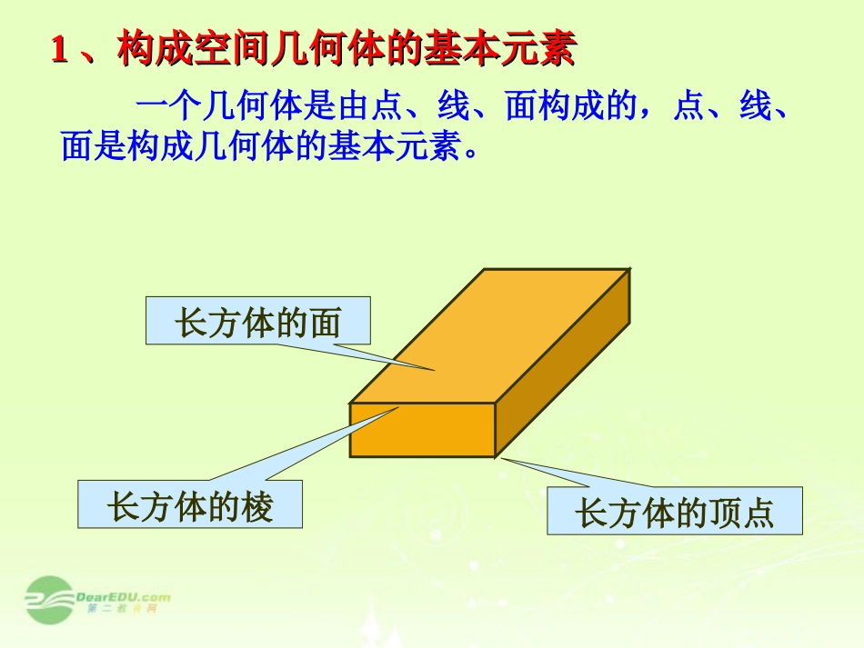 内蒙古海拉尔三中高一数学《1.1-空间几何体的结构-》课件-新人教A版必修2_第3页