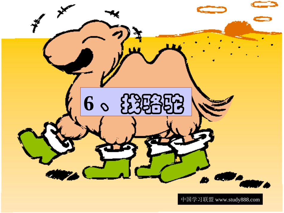 找骆驼PPT课件._第1页