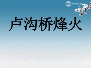 六年级语文下册-卢沟桥烽火-4课件-苏教版