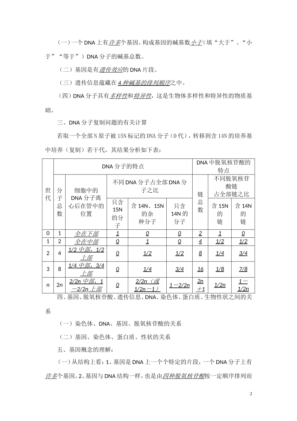 高中生物《基因是有遗传效应的DNA片段》学案10-新人教版必修2_第2页