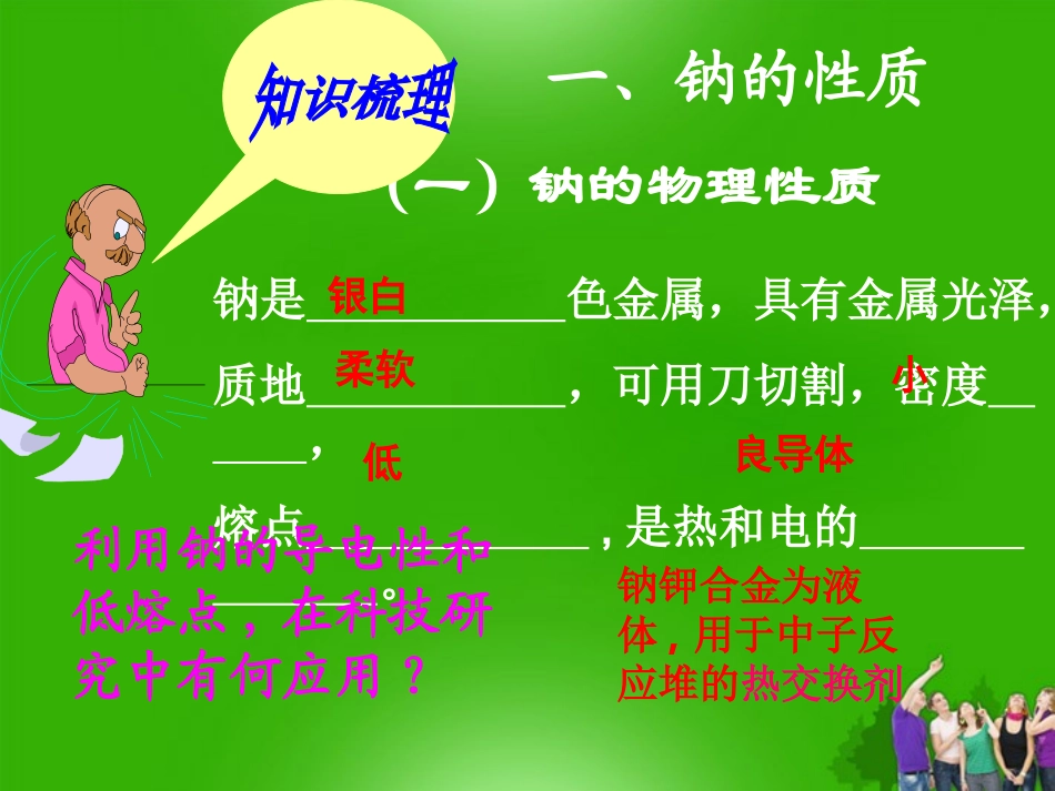 浙江省温州市啸秋中学2011-2012学年高中化学-钠及其化合物课件_第2页