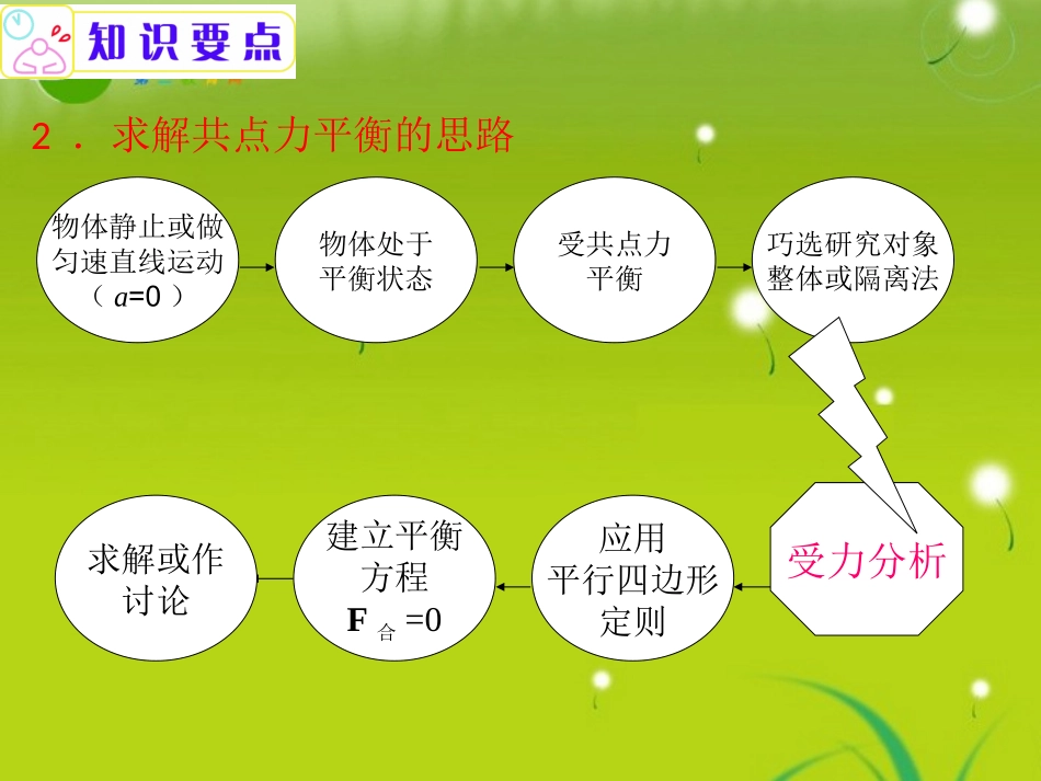 2011届高中物理二轮复习-第1讲专题1A力与物体平衡课件_第3页