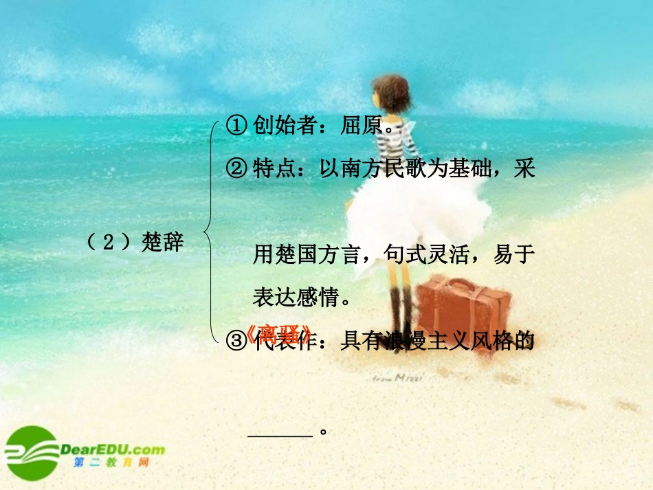 2011届高三历史一轮复习-第36讲古代中国的文学、书画和戏曲艺术课件-人教大纲版_第2页