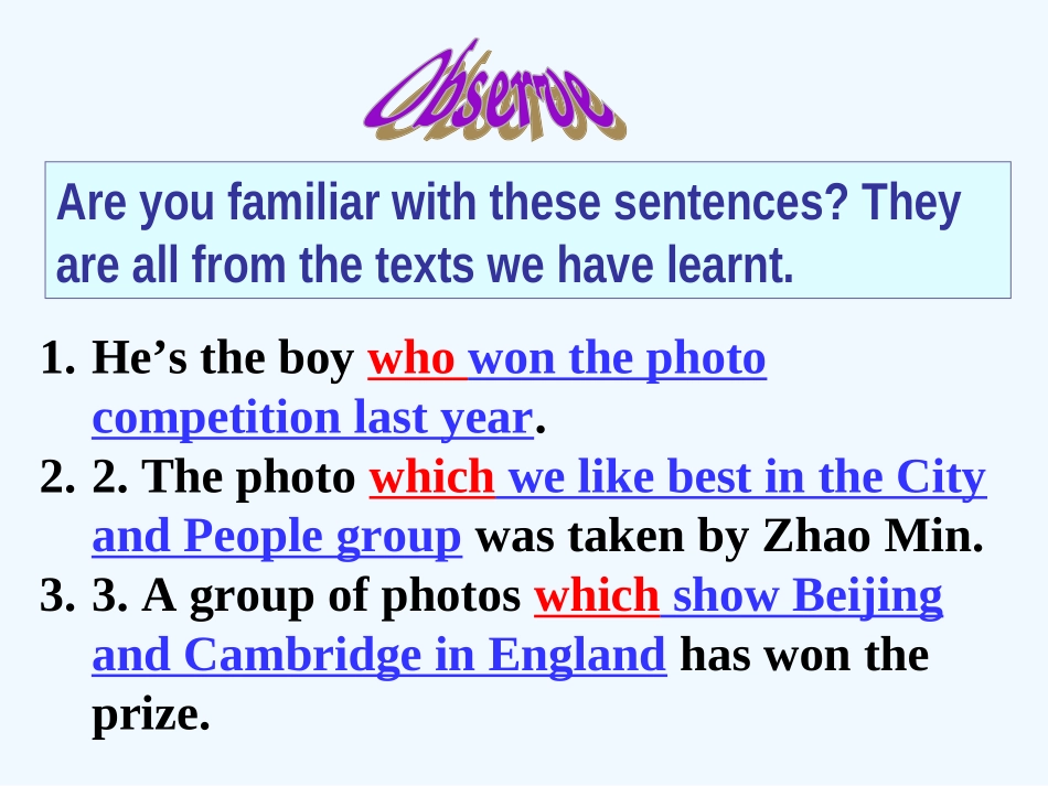 九年级上Module-11-Photos-Unit-3_第3页