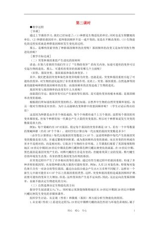 【精品】高中生物-(人教大纲版)第二册-第七章-生物的进化---第七章生物的进化(第二课时)