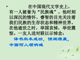 【2012年暑假总动员】高中语文-记念刘和珍君课件2