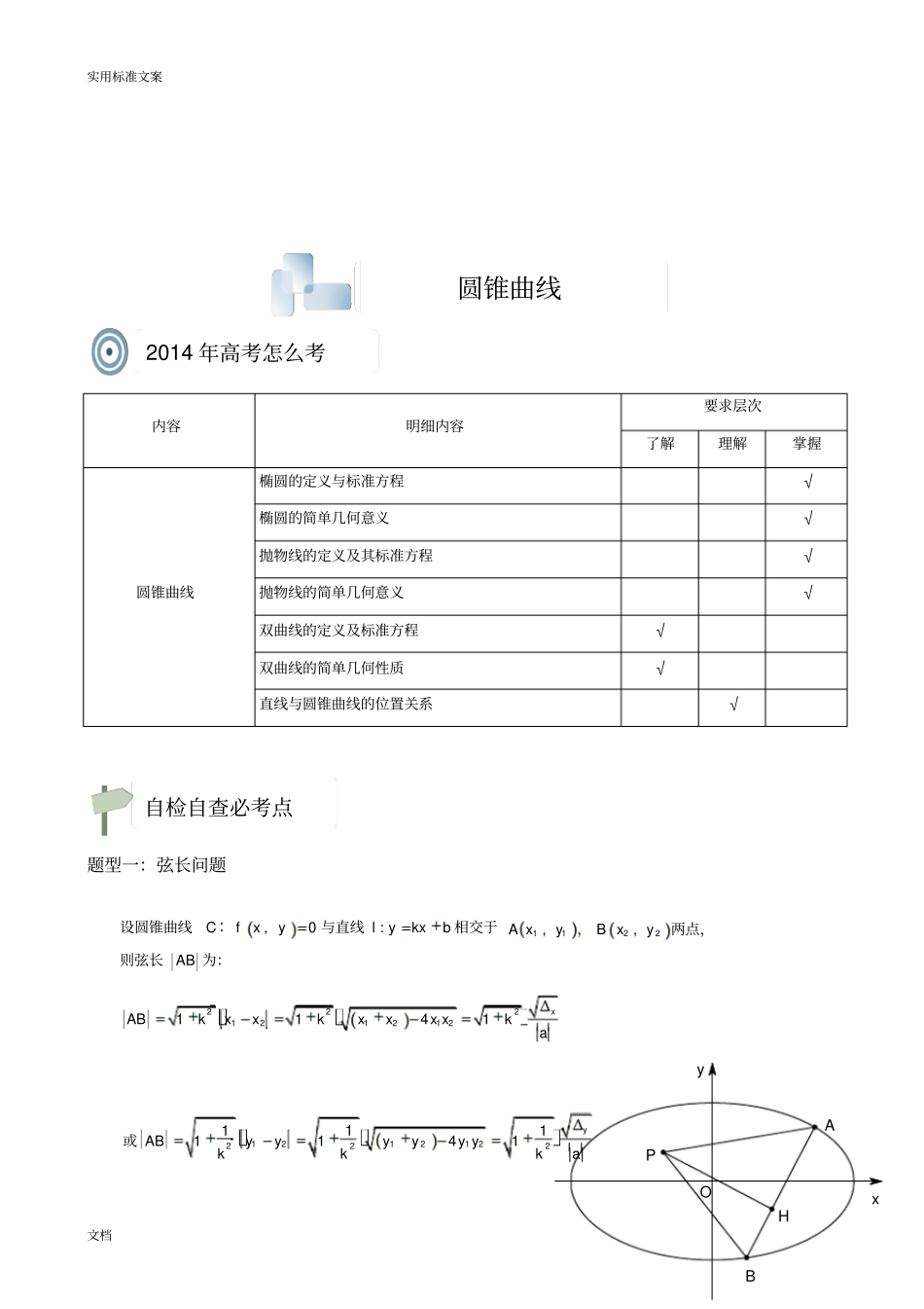 圆锥曲线03圆锥曲线地弦长面积问题知识讲解及练习_第2页