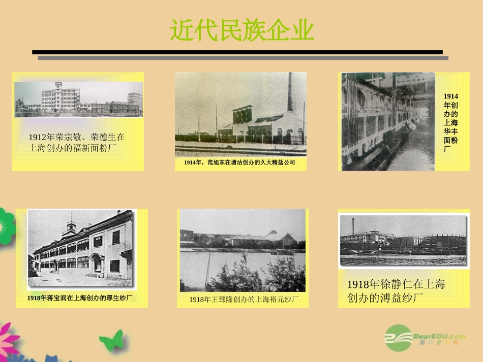 河北省承德县三沟初级中学八年级历史上册-中国近代民族工业的发展课件-新人教版_第3页