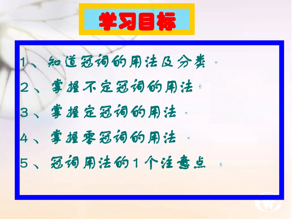 2013中考英语冠词复习课件_第2页