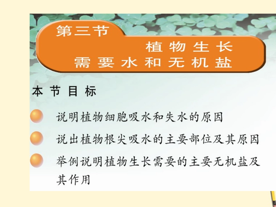 七年级生物上册《植物生长需要水和无机盐》课件-苏教版_第3页