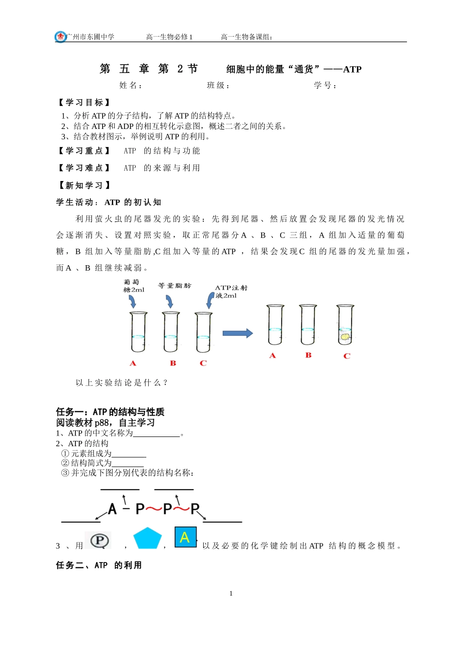 生命活动的能量“通货”——ATP-(3)_第1页