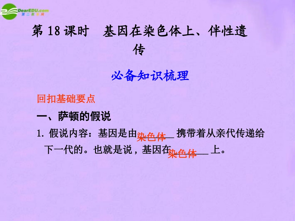 2011届高考生物-考点专题复习课件17_第1页