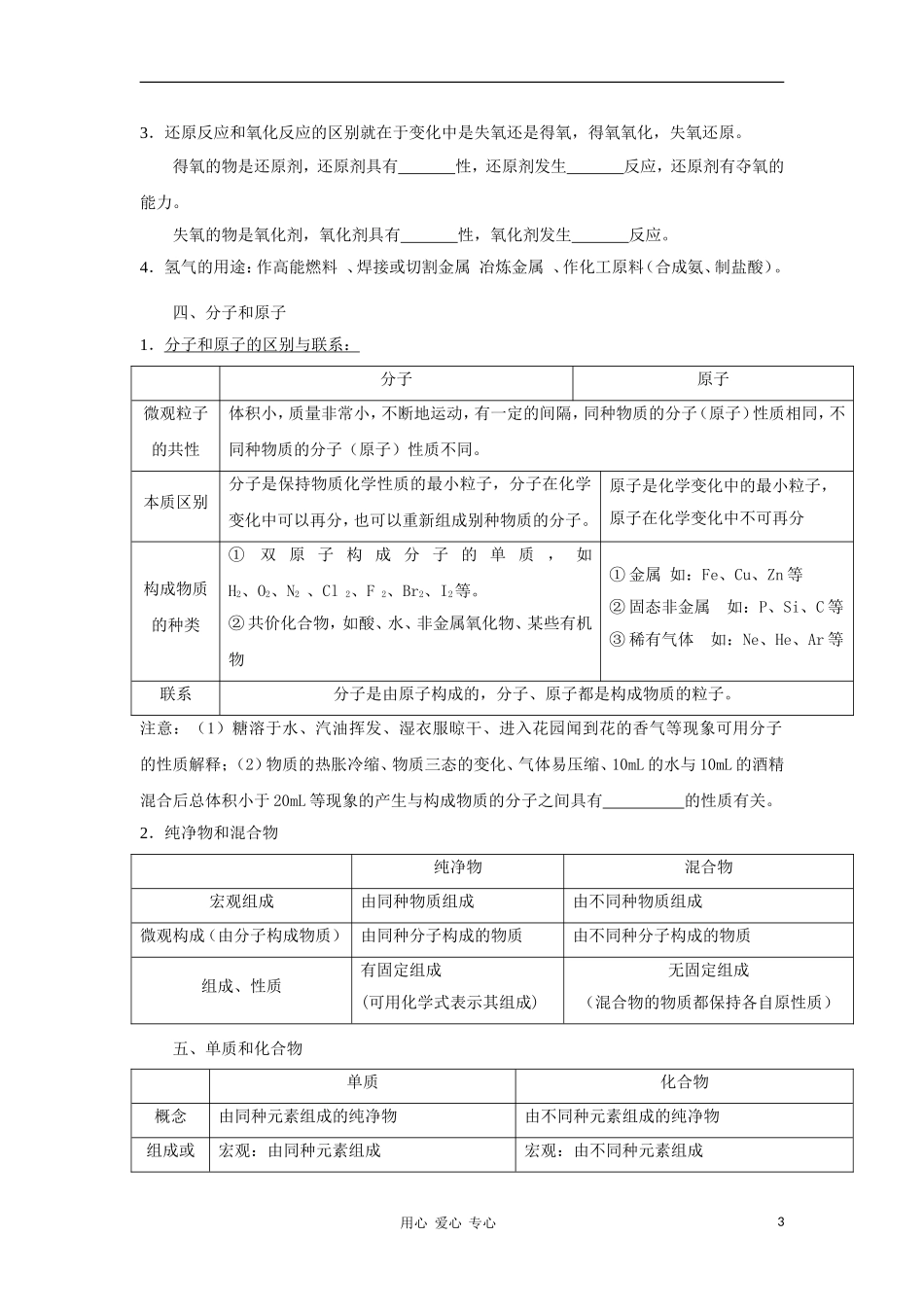 2012届中考化学要点专项复习教案29_第3页