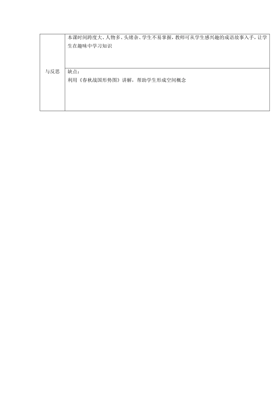 《春秋五霸与战国七雄》教学设计4_第3页