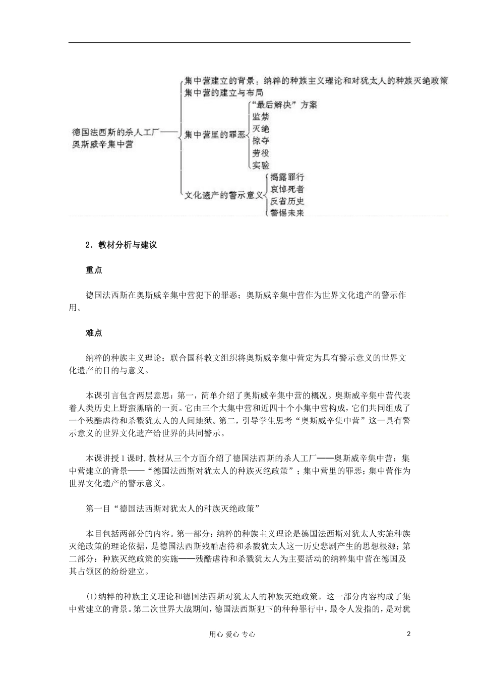 2012高中历史-9.2《德国法西斯的杀人工厂──奥斯威辛集中营》教师用书-新人教版选修6_第2页
