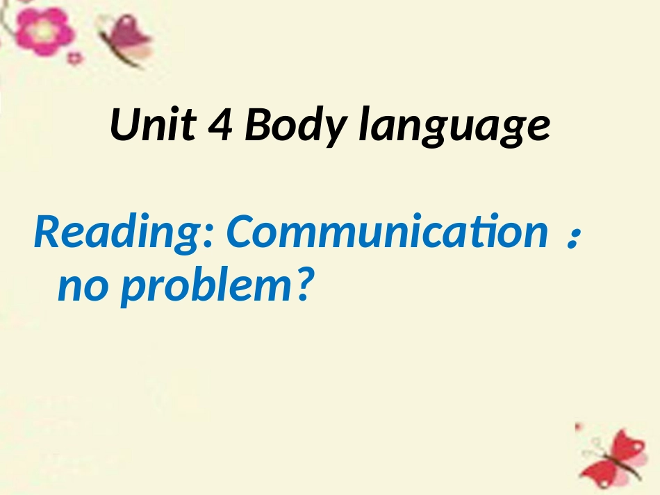 Unit4BodyLanguage_第1页