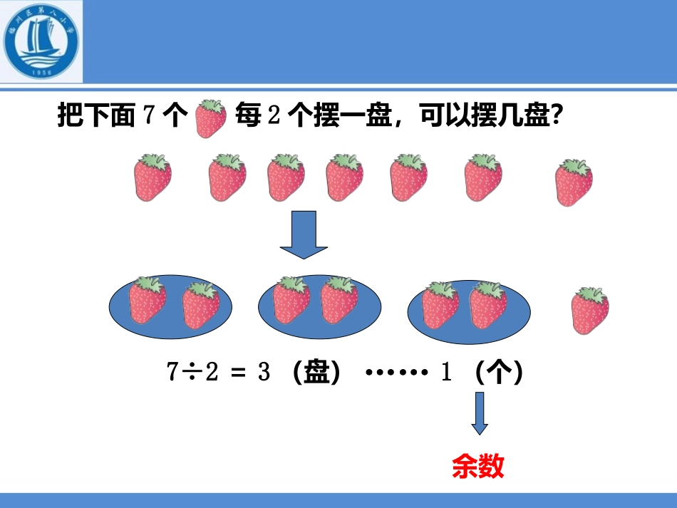人教2011版小学数学二年级人教版小学数学二年级下册第六单元《有余数的除法》PPT_第3页