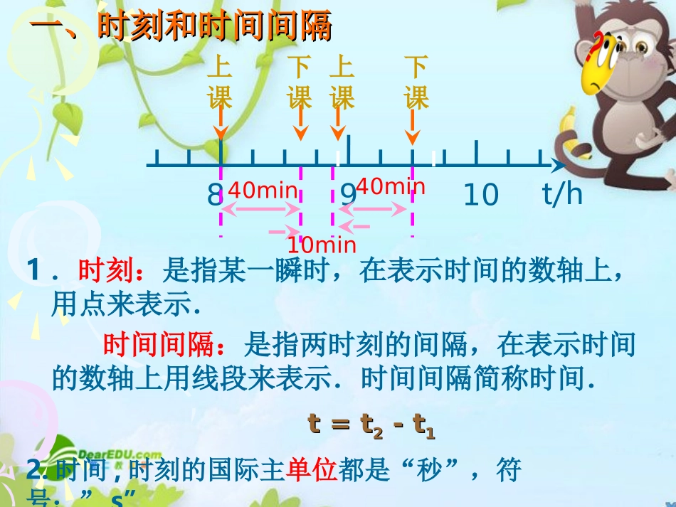 高中物理-时间和位移课件-粤教版必修1_第3页