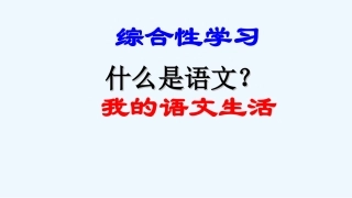 (部编)初中语文人教2011课标版七年级下册第六单元综合性学习：我的语文生活