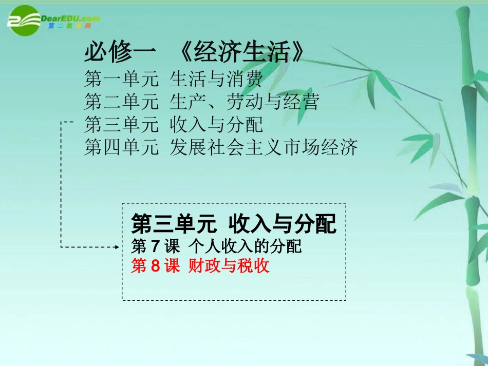 高三政治一轮复习-《财政与税收》课件-人教版_第1页